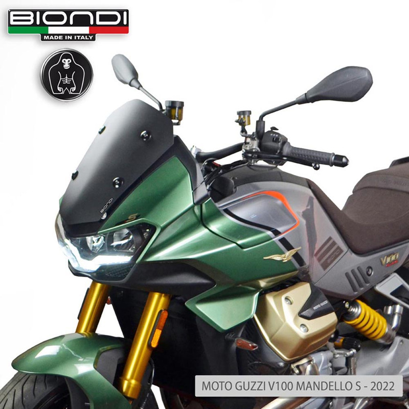 BIONDI WINDSHIELD MOTO GUZZI V100 22NERO SATIN - SPORT