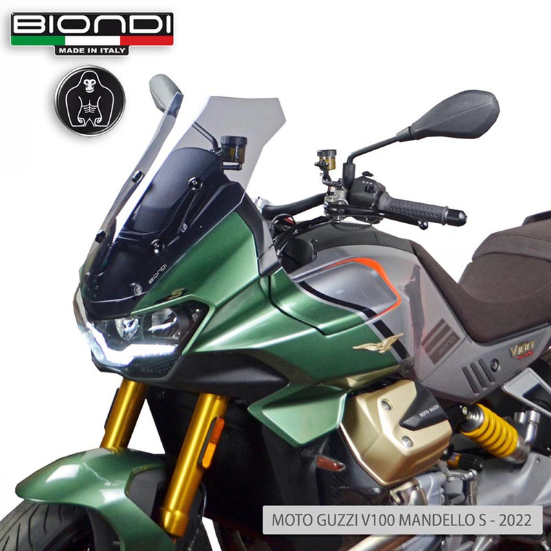 BIONDI WINDSHIELD MOTO GUZZI V100 22FUME CLEAR - TOURING