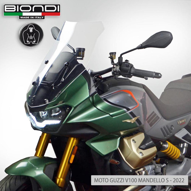 BIONDI WINDSHIELD MOTO GUZZI V100 22CLEAR - MAXI TOURING