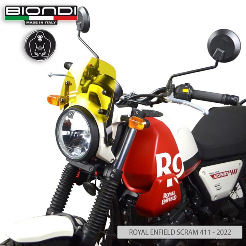 BIONDI WINDSHIELD ROYAL ENFIELD SCRAM411 22 YELLOW - CAFFE