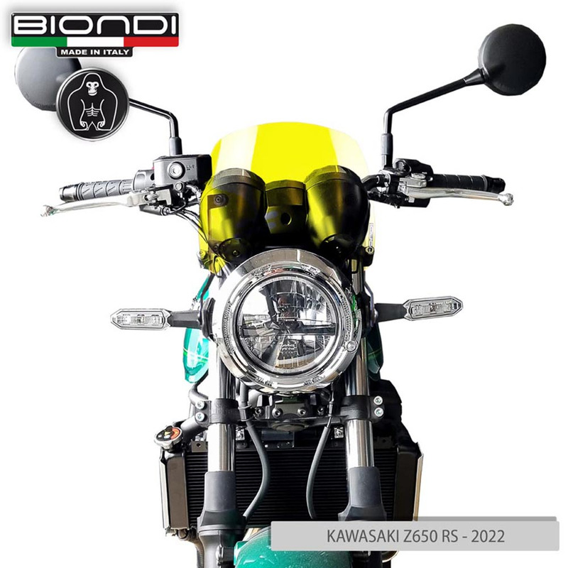 BIONDI WINDSHIELD KAWASAKI Z650 RS22- YELLOW - CAFFE