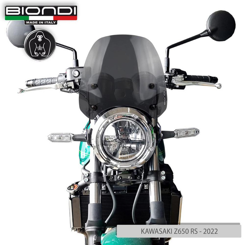 BIONDI WINDSHIELD KAWASAKI Z650 RS22- FUME SCURO - SPORT