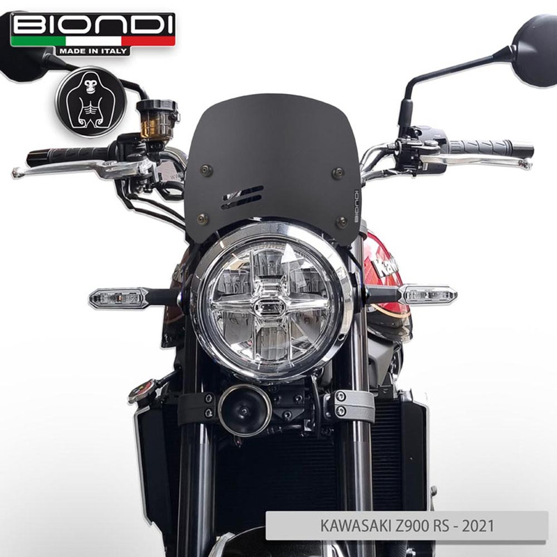BIONDI WINDSHIELD KAWASAKI Z900 RS18- NERO SATIN - CAFFE