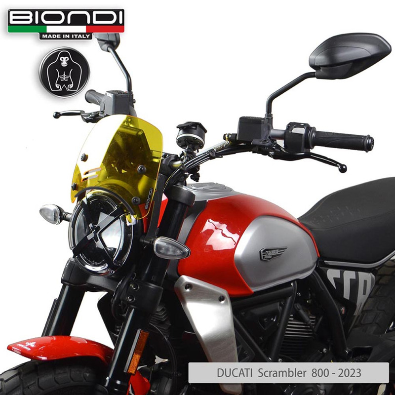 BIONDI WINDSHIELD DUCATI SCRAMBLER800 23- YELLOW - CAFFE