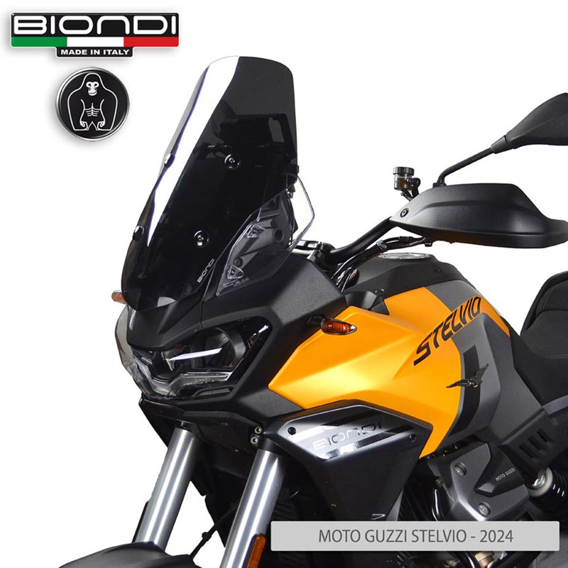 BIONDI WINDSHIELD GUZZI V100 STELVIO24- FUME\' SCURO