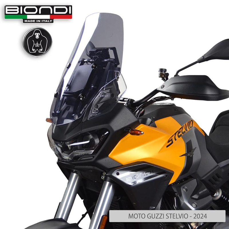 BIONDI WINDSHIELD GUZZI V100 STELVIO24- FUME\' CHIARO