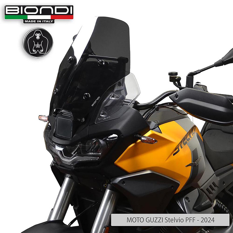 BIONDI WINDSHIELD GUZZI V100 STELVIO24- FUME\' SCURO