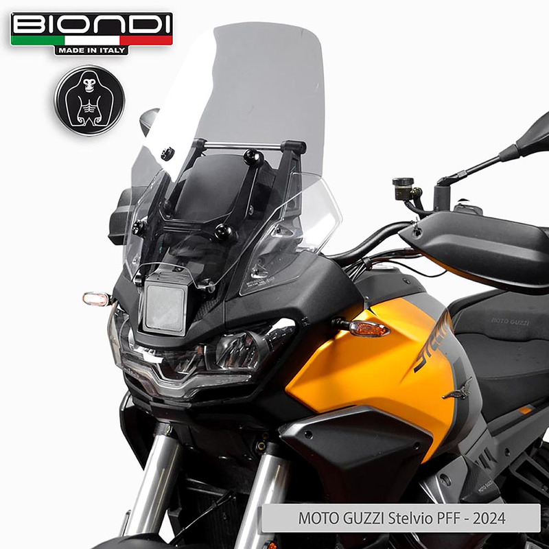 BIONDI WINDSHIELD GUZZI V100 STELVIO24- FUME\' CHIARO
