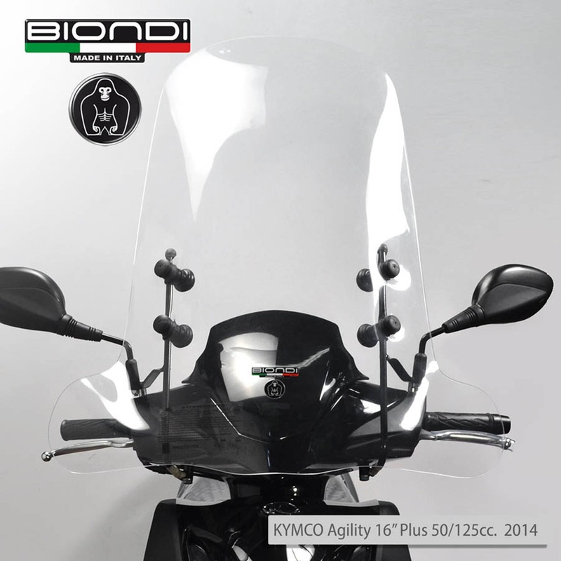 BIONDI WINDSCREEN APRILIA SR WWWKYMCO AGILITY BORDERLESS