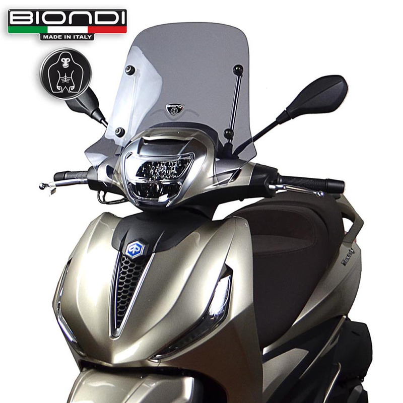 BIONDI WINDSHIELD PIAGGIO BEVERLY 300400 21 FUME CLEAR