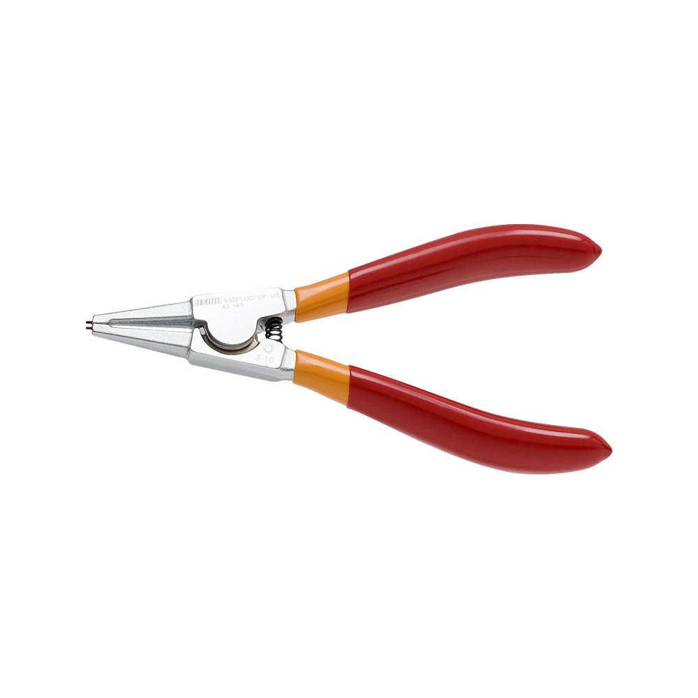 Unior External lock rings pliers, straight 532PLUS/1DP-US - 140 x 3 - 10 mm