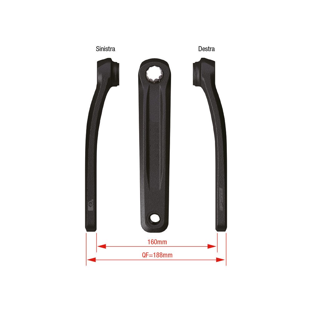 Fsa E-Bike crank arms CK-320/IS - 160 mm, black