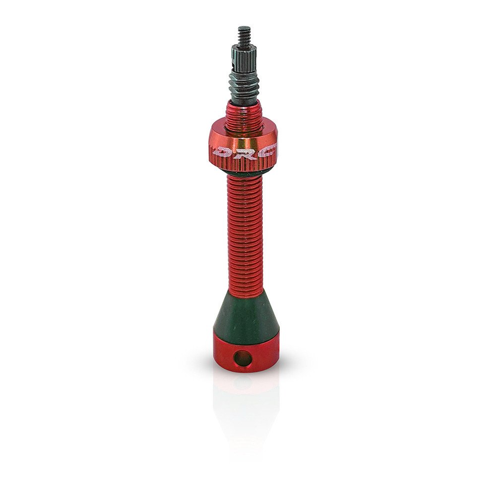 DRC Tubeless Ergal Valve - 48 mm, red
