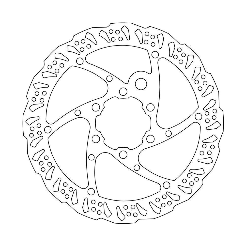 Ferodo Bici Disc rotor 6 bolts ROAD THICKNESS 1.8 MM - 160 mm, silver & black