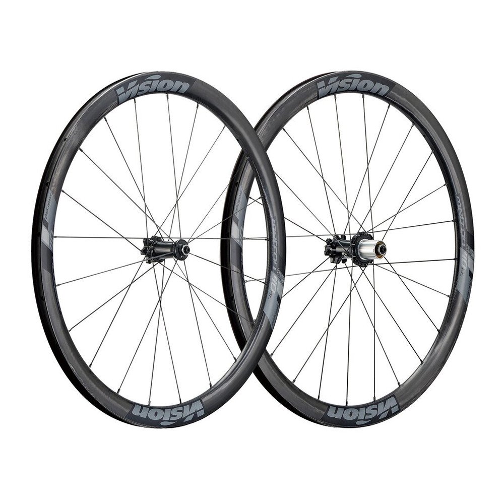 Vision Coppia ruote METRON 40 SL Carbon c25 tubolare Disc 28/700C - SH11/HG, Center Lock