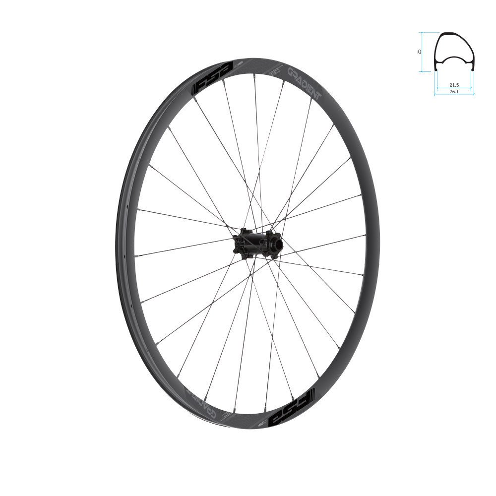 Fsa Wheelset GRADIENT Carbon i29 tubeless ready Disc 29 Boost A9 - SH11/HG, 6 holes