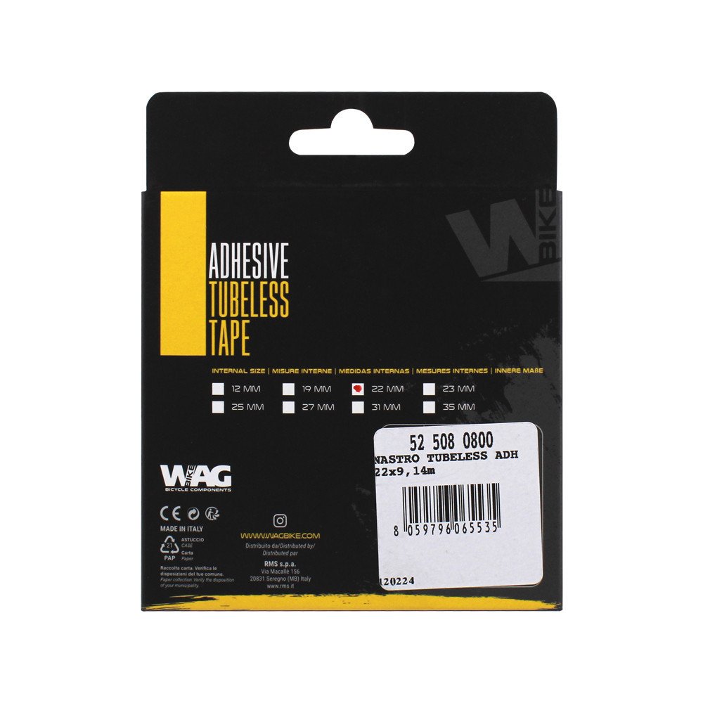 Wag Adhesive tubeless tape - 22 mm x 9,14 m, blister packaging 1 piece