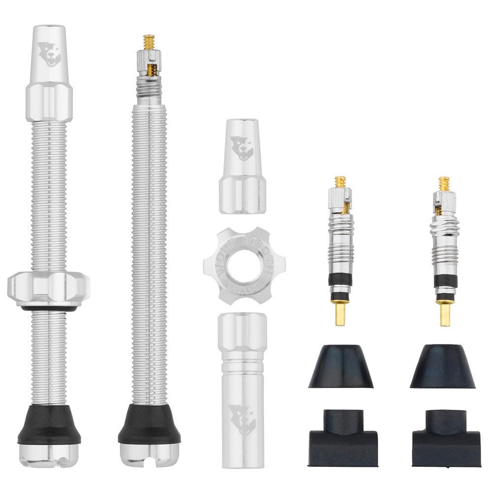 Wolftooth Coppia VALVOLE TUBELESS compatibili inserti copertoni - 66 mm, NERO