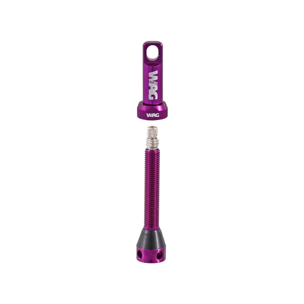Wag Coppia valvola tubeless alluminio - 44mm, viola