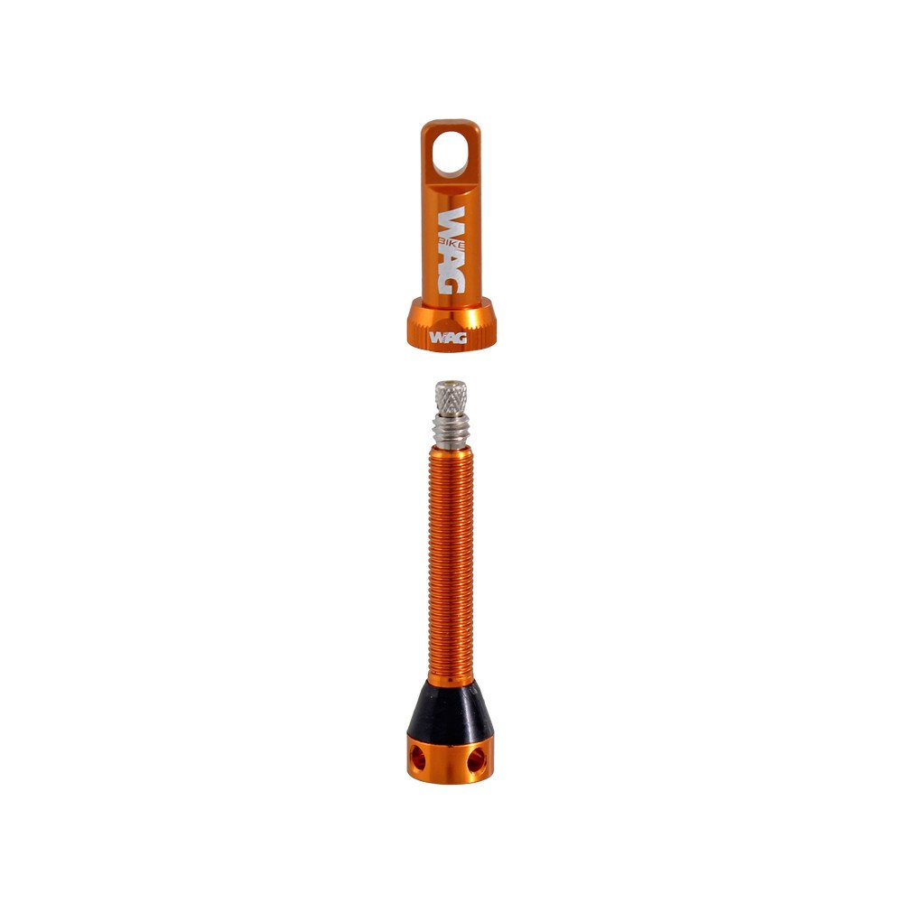 Wag Tubeless valve alloy - 44mm, orange