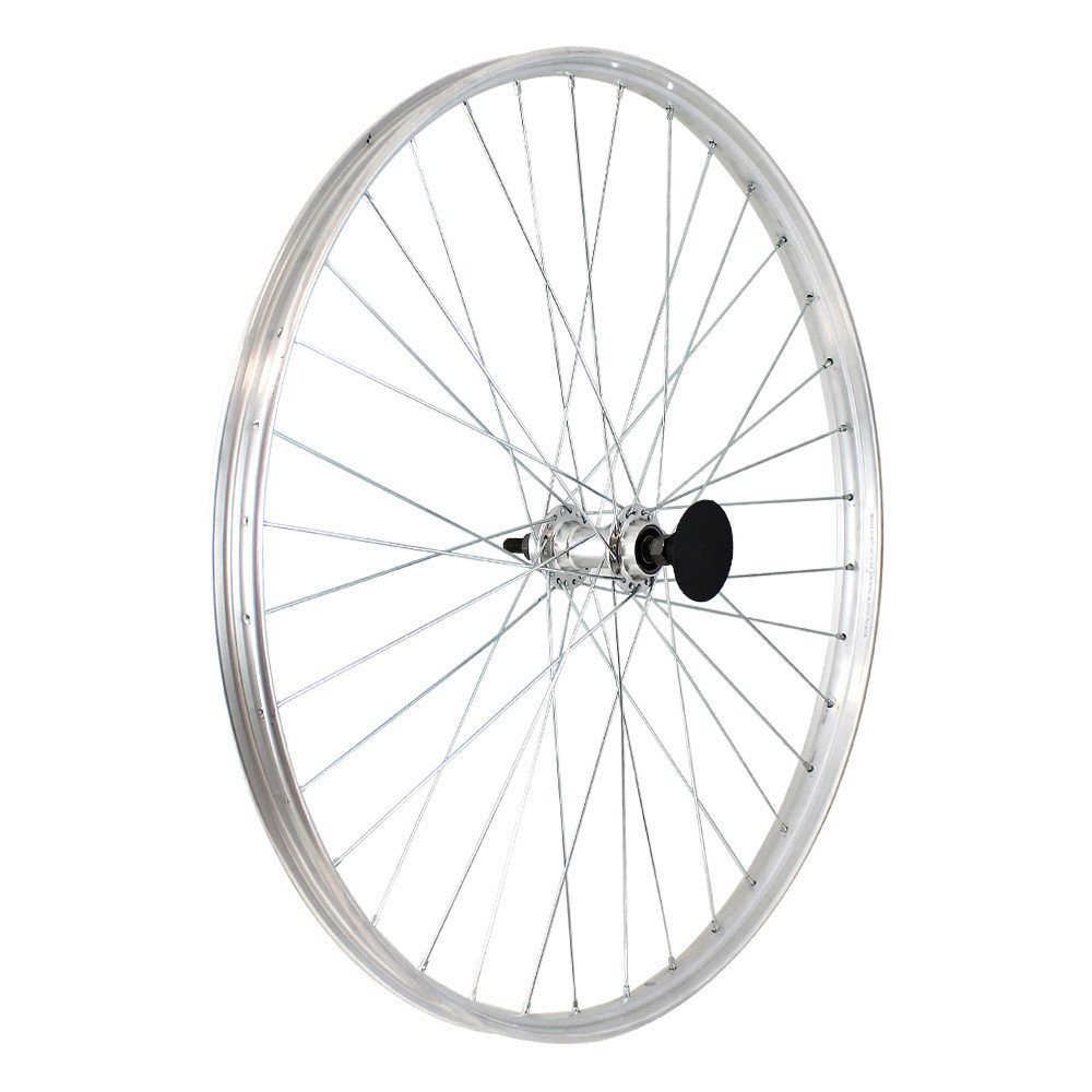 Easy Rear wheel threaded TYPE R (Rod brake) 26x1 3/8 - Axle 3/8, bearing, aluminium hub 1s, aluminium rim