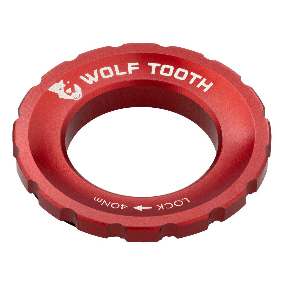 Wolftooth Lockring CHIUSURA DISCO CENTERLOCK - GHIERA ESTERNA, ROSSO