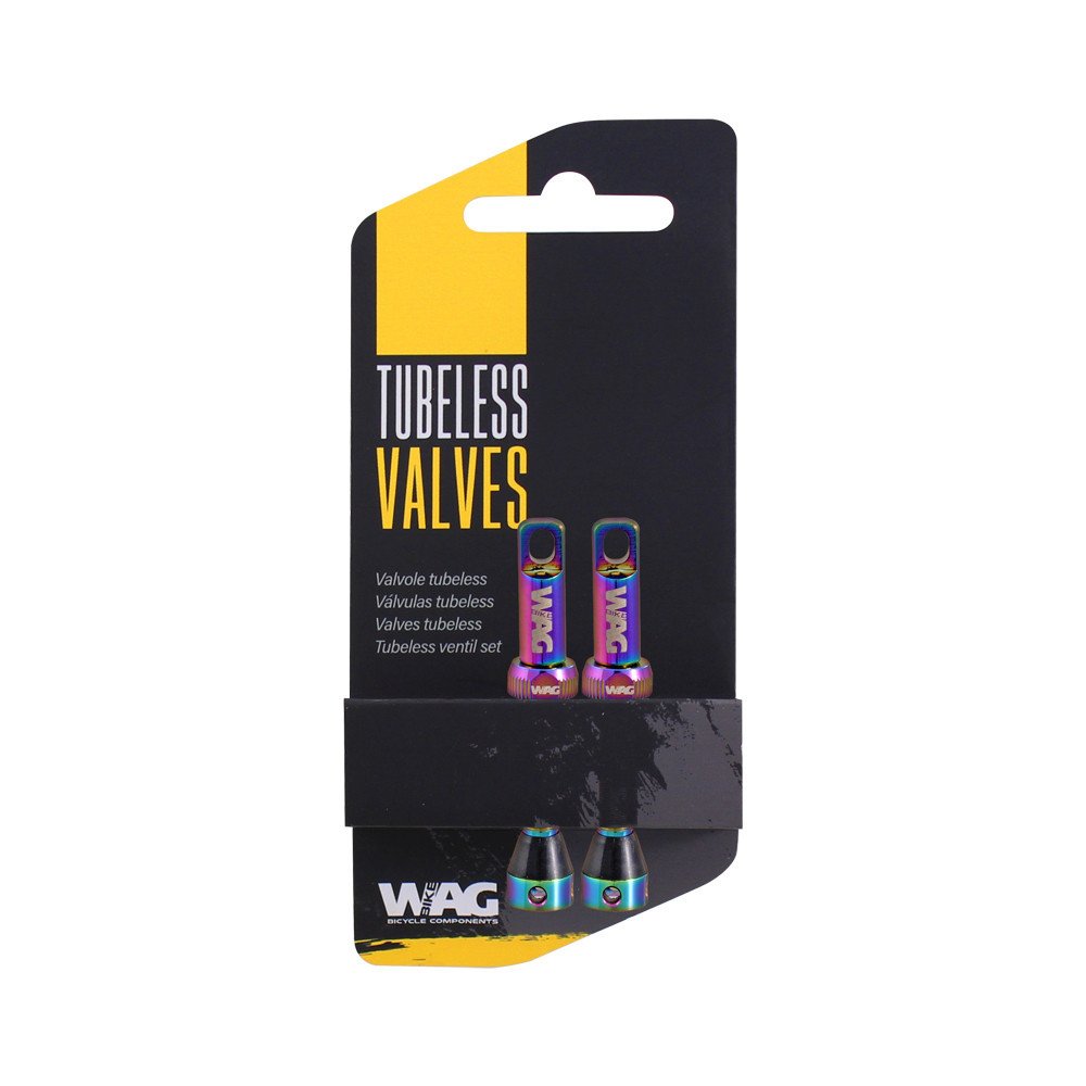 Wag Tubeless valve alloy - 44mm, oil slick