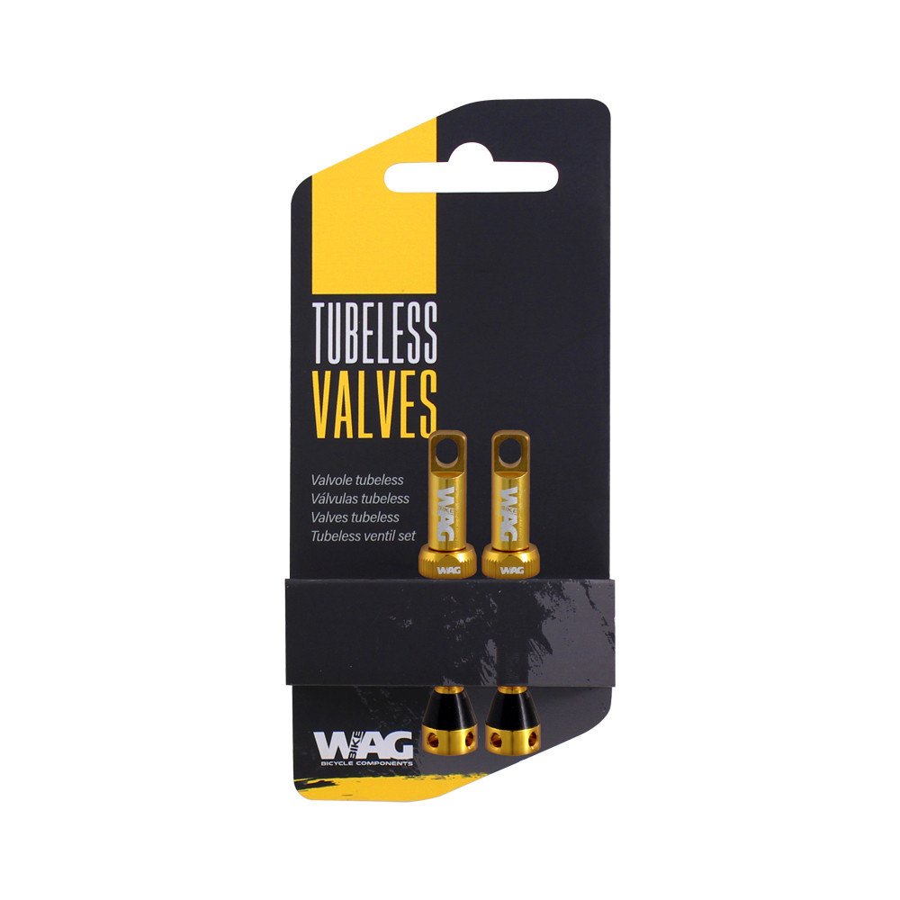 Wag Tubeless valve alloy - 44mm, gold