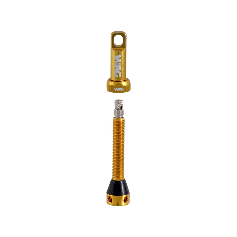 Wag Tubeless valve alloy - 44mm, gold
