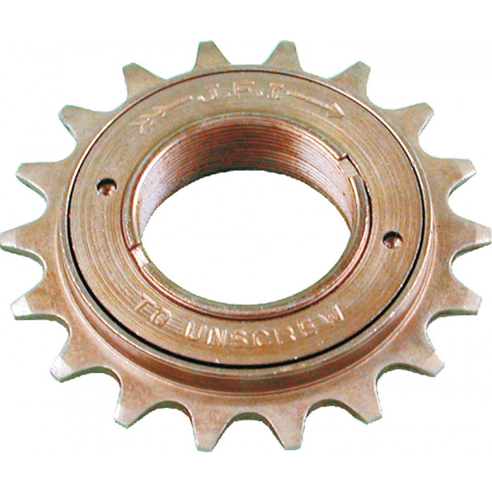 Easy Freewheel threaded COMPLETE ROUND BALL 1/2 X 1/8 1S - 22 teeth, bronze
