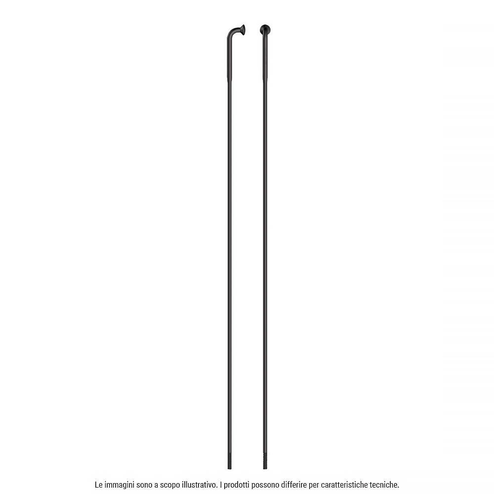 Sapim RAGGIO STRONG INOX testa J-Bend - 278 mm, nero, confezione 4 pezzi