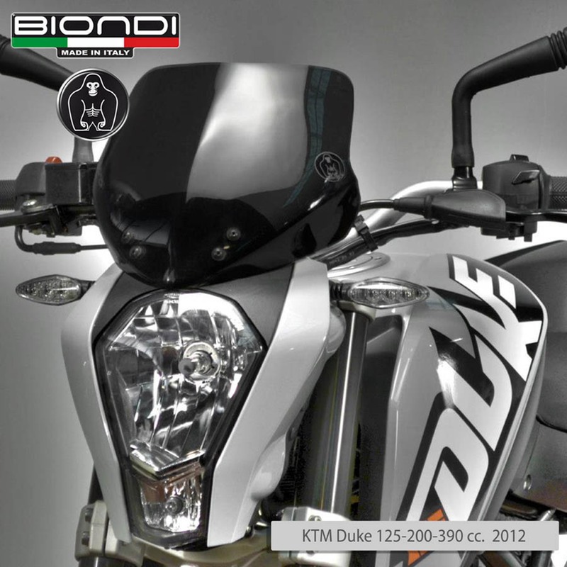 BIONDI WINDSHIELD KTM DUKE 125/200390 11- FUME DARK