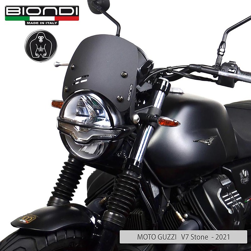 BIONDI CUPOLINO MOTO GUZZI V7 III 17-20 V9 BOBBER NERO SATINATO