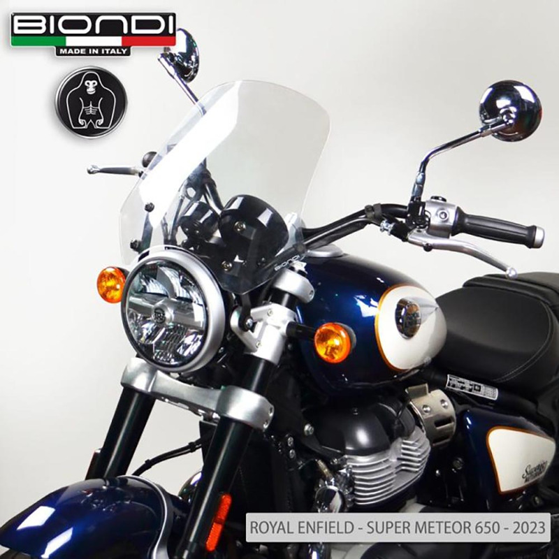 BIONDI CUPOLINO ROYAL ENFIELD METEOR350 21- TOURING TRASPARENTE