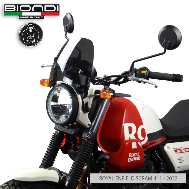 BIONDI CUPOLINO ROYAL ENFIELD SCRAM411 22- SPORT FUME\' SCURO