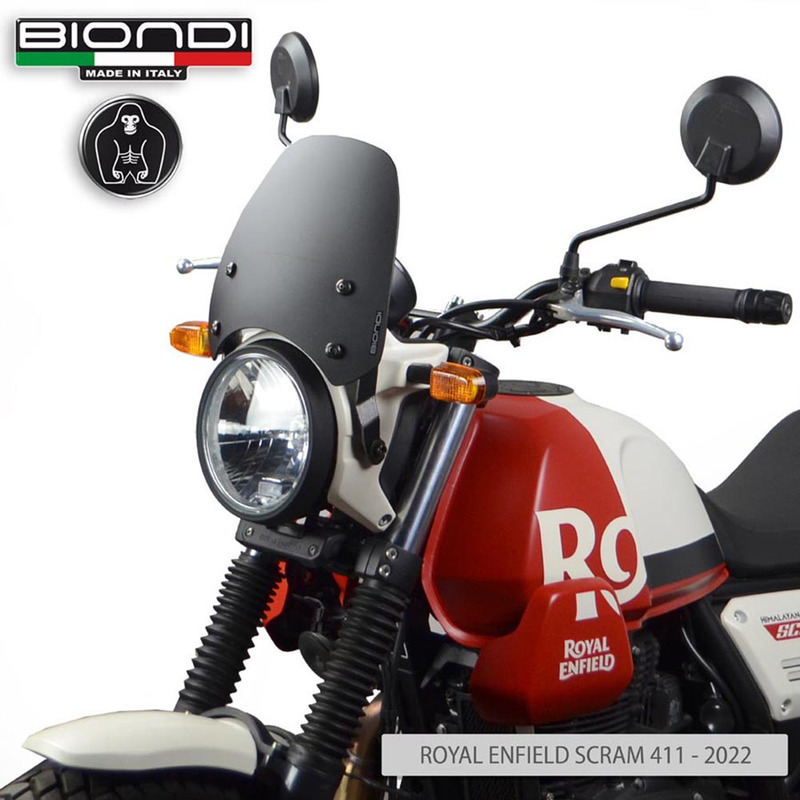 BIONDI CUPOLINO ROYAL ENFIELD SCRAM411 22- SPORT NERO SATINATO