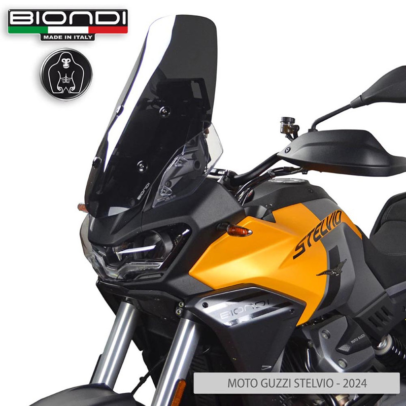 BIONDI WINDSHIELD GUZZI V100 STELVIO24- FUME\' SCURO