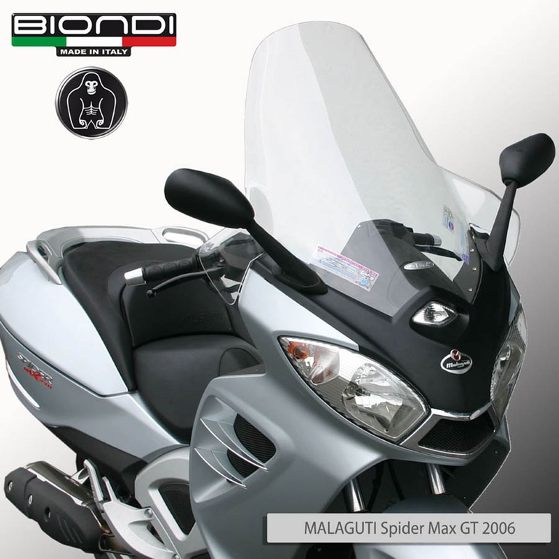 BIONDI WINDSCREEN MALAGUTI SPIDER MAXGT 500 BORDERLESS