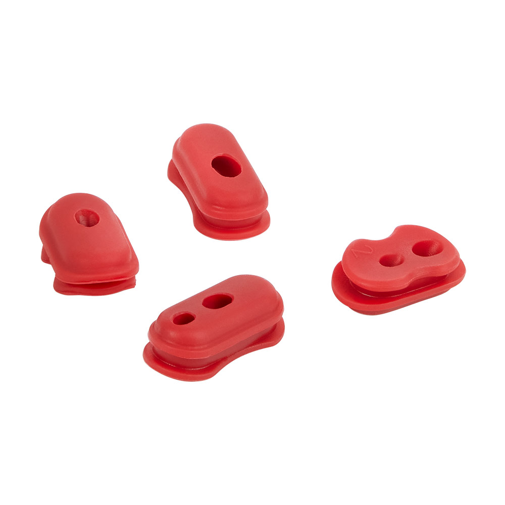 RED PLASTIC RUBBERS