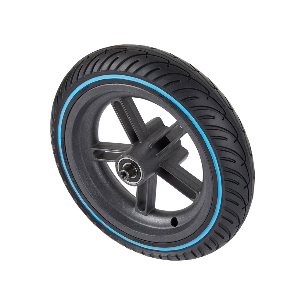 SOLID TIRE WITH RIM 8.5 X 2 BLUE PROFILE