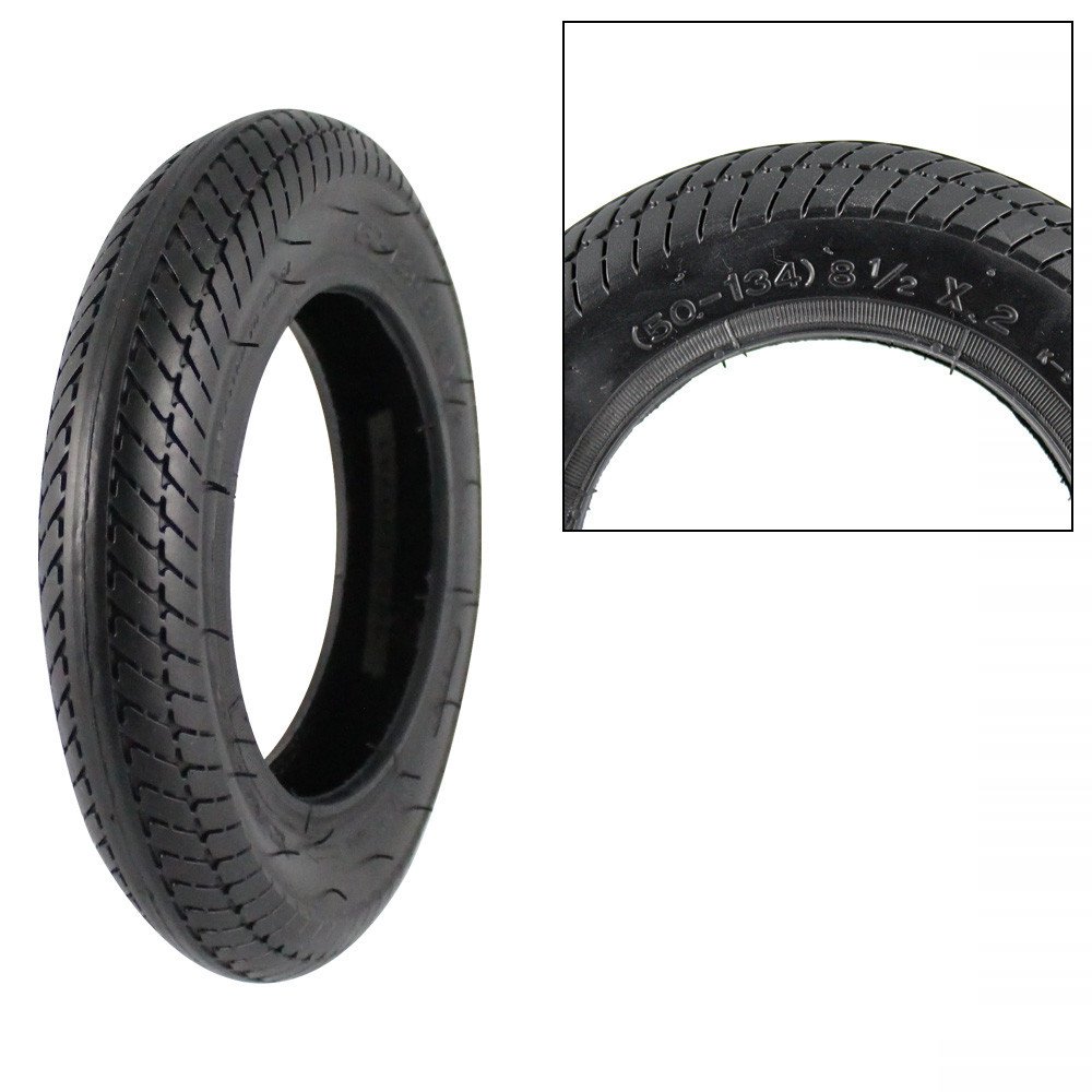 Tyre electric scooter - 8 1/2 X 2, black, high profile inner tube