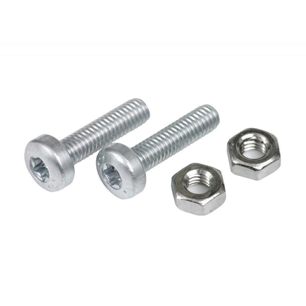  Lock Screw Kit, including 2 x nuts M4 and 2 x Torx pan head screws M4x20