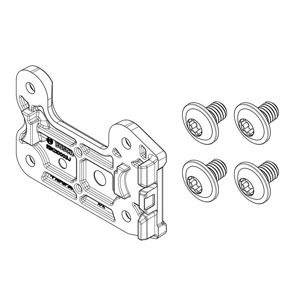 CompactTube vertical, nonplug side, axial/pivot screw-on plate kit (BBP324Y)