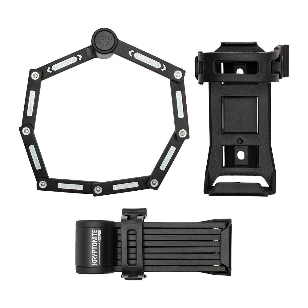 Foldable lock MINI KEEPER - black