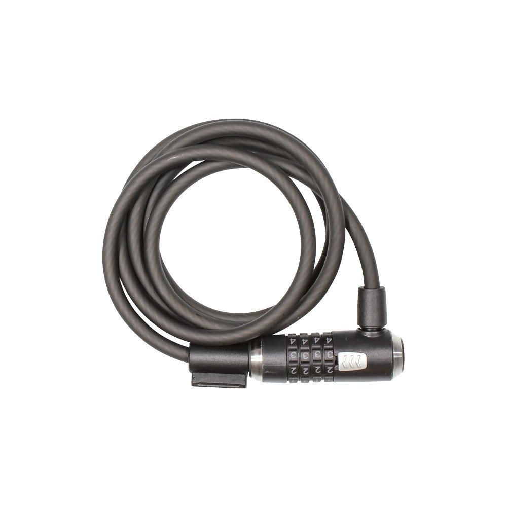 Spiral cable lock KRYPTOFLEX 1018 COMBO - black