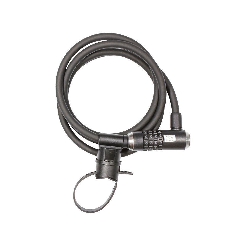 Spiral cable lock KRYPTOFLEX 1218 COMBO - black