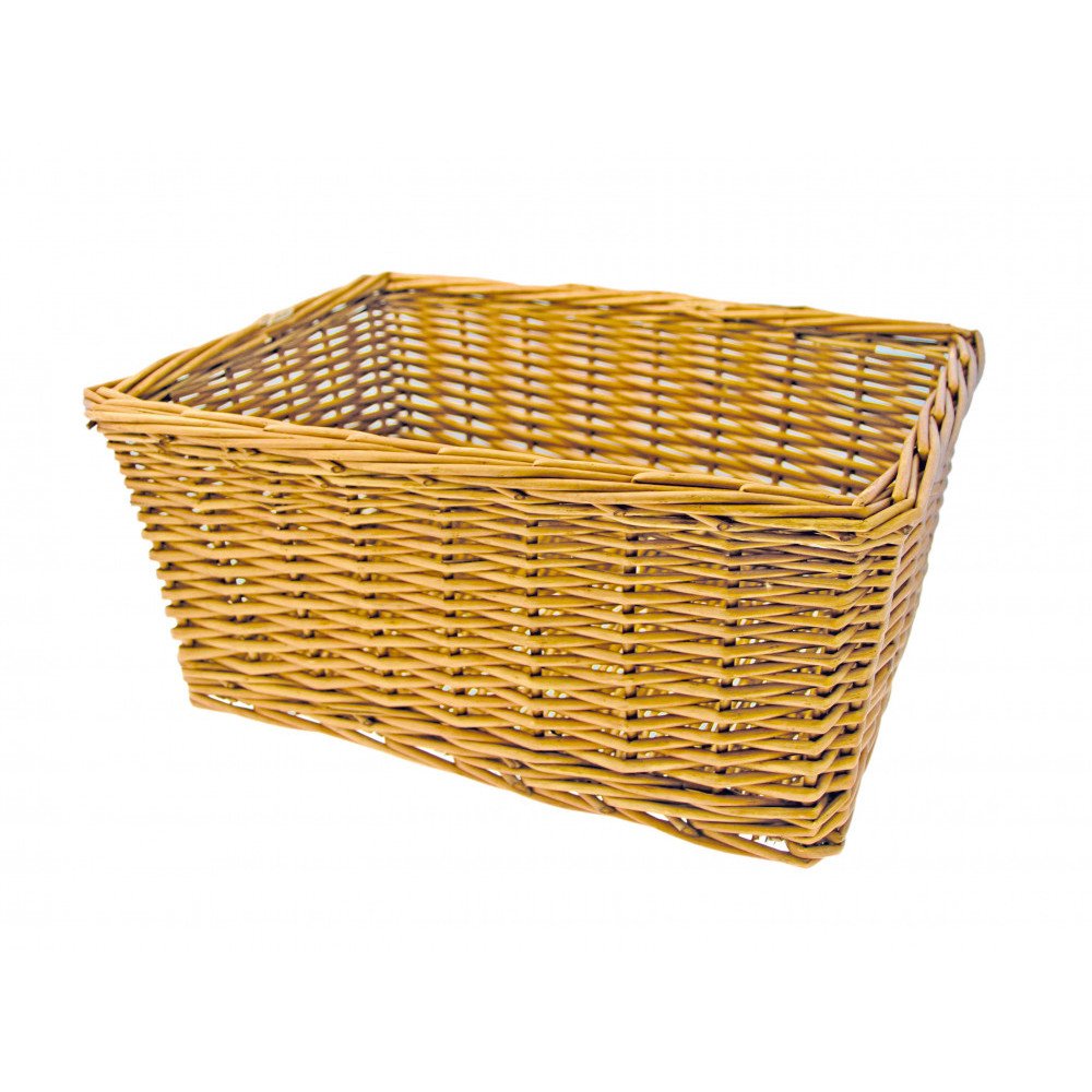 Front basket WICKER RECTANGULAR - natural
