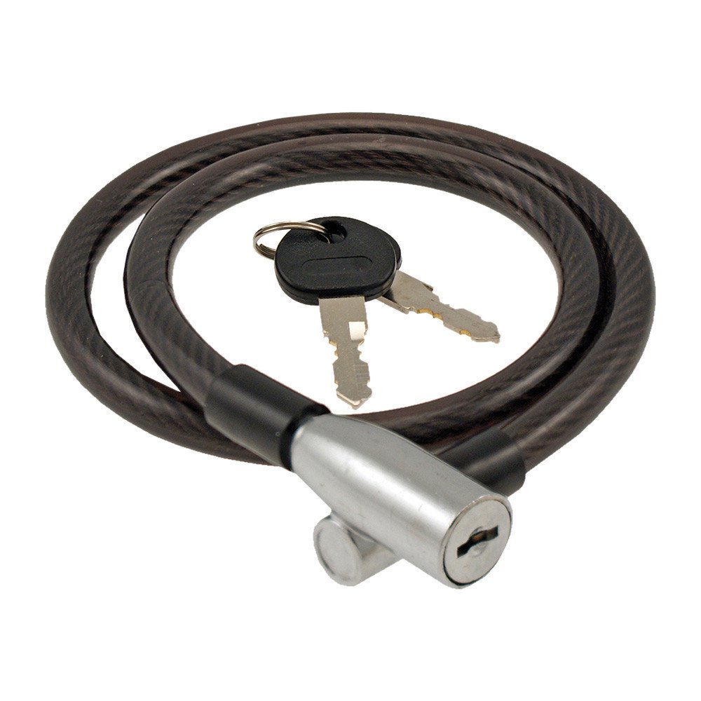 Spiral cable lock STEELHEAD Ø 10 - 650 mm, black