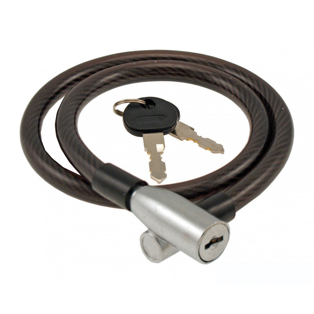 Spiral cable lock STEELHEAD Ø 10 - 1000 mm, black