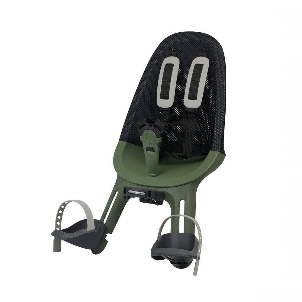 Front child bike seat AIR FRONT - black military green